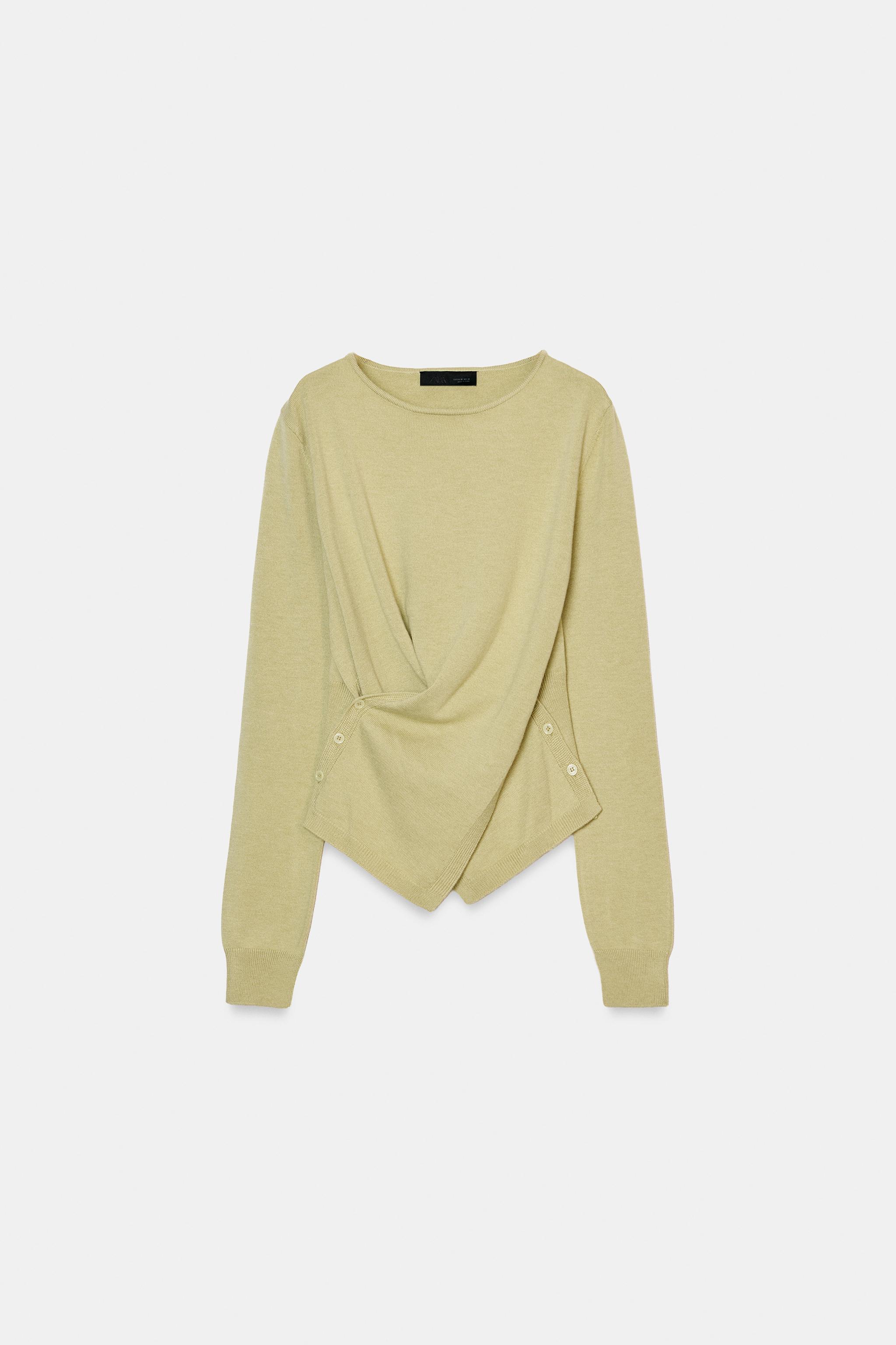 PULL EN MAILLE DRAPÉE